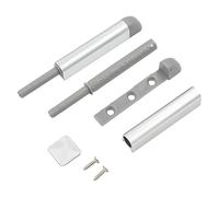 Qrity 2 Pièces Aimant Poussoir Porte Placard Loquet Magnetique Loquets à Poussoir Magnétiques Poussoir Placard Fermeture Magnétiques pour Armoire-Argenté