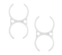 Qrity 2 Pièces Clips de Tuyau en Plastique, 57x110mm Pinces pour Filtre à Eau, Pinces Doubles pour Filtres de Réfrigérateur