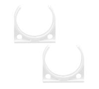Qrity 2 Pièces Clips de Tuyau en Plastique, 57x62mm Pinces pour Filtre à Eau, Pinces Simples pour Filtres de Réfrigérateur