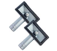 Qrity 2 Pièces Interface Carrée de Débordement D'évier de Tête de Débordement, 75x40mm