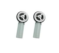 Qrity 2 Pièces Interface Ronde de Débordement D'évier de Tête de Débordement, 41x41mm