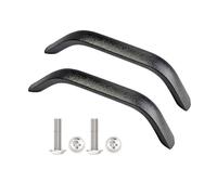 Qrity 2 Pièces Poignee de Meuble Cuisine Noir, Tirer Entraxe 192mm, Poignées en Alliage D'aluminium, pour Bureaux Tiroirs Armoires