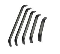 Qrity 2 Pièces Poignee de Meuble Cuisine Noir, Tirer Entraxe 224mm, Poignées en Alliage D'aluminium, pour Bureaux Tiroirs Armoires