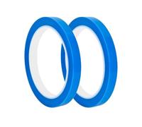 Qrity 2 Pièces Ruban Adhésif Résistant à la Chaleur, 10mm x 50 m Ruban Isolant PET, Pour Circuits Électroniques- Bleu