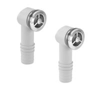 Qrity 2 Pièces Tête de Trop-Plein, Tête de Trop-Plein pour Lavabo de Cuisine 36 x 36MM, Interface Ronde, Accessoires pour Évier de Cuisine