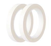 Qrity 2 Rouleaux de Ruban Adhésif en Mylar, 10mm x 66m Ruban Adhésif Isolant, Ruban Électrique, pour Isoler, Réparer et Protéger les Fils Électriques, Blanc