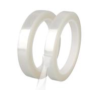 Qrity 2 Rouleaux de Ruban Adhésif en Mylar, 10mm x 66m Ruban Adhésif Isolant, Ruban Électrique, pour Isoler, Réparer et Protéger les Fils Électriques, Transparent