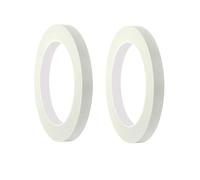 Qrity 2 Ruban de Masquage à Usage Général 10mm x 50m, pour la Protection des Surfaces Lors de Travaux de Décoration/Peinture, Blanc