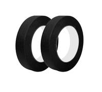 Qrity 2 Ruban de Masquage à Usage Général 15mm x 50m, pour la Protection des Surfaces Lors de Travaux de Décoration/Peinture, Noir