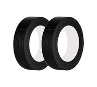 Qrity 2 Ruban de Masquage à Usage Général 30mm x 50m, pour la Protection des Surfaces Lors de Travaux de Décoration/Peinture, Noir