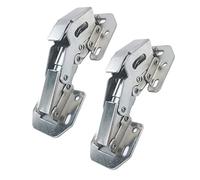 Qrity 2 x Charniere Porte Placard 90 Degré, Charnières à Fermeture Amortie, Charnières Hydrauliques D'armoire de Cuisine, Charnière de Porte de Garde-robe, pour Épaisseur du Panneau de Porte 12~22mm