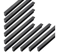 Qrity 20 Pièces 90° L Boutons de portes Cuisine Chambre Porte Cabinet Poignées Poignée Porte Cabinet Bouton pour Tiroir Placard Intérieure Meuble Tirer, 160mm, Aluminium