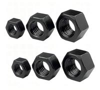 Qrity 20 Pièces Écrou Hexagonaux M4, Les Écrous, Noir Écrous Hexagonaux, Fixation D'écrou, Pour Le Boulonnage et L'écroutage, Le Maintien D'objets en Place