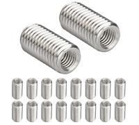 Qrity 20 Pièces Insérer Écrou, M8 x 10mm Filetage Mâle M6 x 10mm Filetage Femelle Réducteurs de Filetage, Inserts Filetés, Filetage Douille