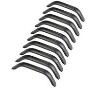 Qrity 20 Pièces Poignee de Meuble Cuisine Noir, Tirer Entraxe 192mm, Poignées en Alliage D'aluminium, pour Bureaux Tiroirs Armoires