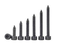 Qrity 20 Pièces Vis Autotaraudeuses, M4x20mm Vis à Six Pans Creux, Vis à Tête Cylindrique, Filetage Complet, Vis de Machine