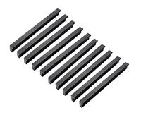 Qrity 20x 90° L Boutons de portes Cuisine Chambre Porte Cabinet Poignées pour Tiroir Placard Intérieure Meuble Tirer, 96mm, Argent, Alliage d'aluminium