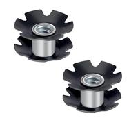 Qrity 2X Écrou Étoile pour Vélo, Fourche Avant de Vélo Écrou Étoile en Alliage d'acier pour Fourche Avant de 28,6 mm