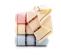 Qrity 3 Pièces Ensembles de Serviettes, Serviette de Bain Bale Ensemble Cadeau 100% Coton, 35 x 75 cm Serviettes à Main Absorbants