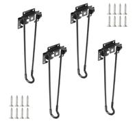 Qrity 4 x Pieds de Table Pliables en Épingle à Cheveux 32 cm pour Table de Camping Pliante, Table Basse Pliante pour Ordinateur Portable