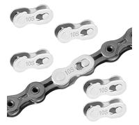 Qrity 5 Paires Maillon de Chaîne de Vélos, Chaîne de Vélo Chaine, Connecteur de Chaîne Bicyclette, pour Vélo 10 Vitesse Chaîne