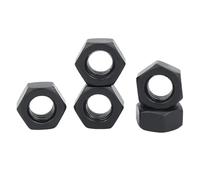 Qrity 5 Pièces Écrous Hexagonaux M18, Les Écrous, Noir Écrous Hexagonaux, Fixation D'écrou, Pour Le Boulonnage et L'écroutage, Le Maintien D'objets en Place
