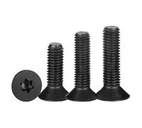 Qrity 50 Pièces Vis à Tête Fraisée, M2,5 x 8mm Tête Torx, en Acier Carbone 10.9, Vis Mécaniques