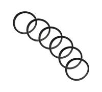 Qrity 6 Pièces Joints de Caoutchouc, Joints Toriques en Caoutchouc Plats, Rondelles de Tuyau de Drainage, Joint pour vidage OD 45mm, ID 39mm