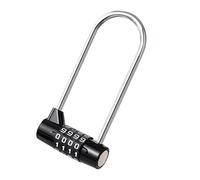 Qrity Cadenas de Sécurité Cadenas à Code 4 Chiffres Cadenas à Bagages Cadenas à Combinaison de Chiffres,Noir
