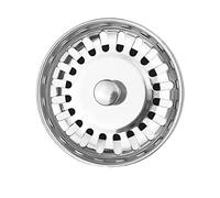 Qrity Filtre à évier/Bouchon de Bonde pour évier, en Acier Inoxydable, Diamètre de 73mm