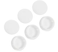 Qrity Lot de 20 Bouchons en Plastique à Clipser pour Trou de Perçage Rond de 18 mm, Cache Trou Meuble pour Armoire, Bureau, Armoire, Blanc