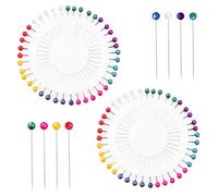 Qrity Lot de 240 Épingles à Coudre Droites, 32 mm Épingles à Coudre Multicolore pour Couture, Bijoux, Décoration à Faire Soi-Même