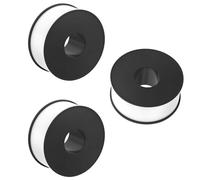 Qrity Lot de 3 Rouleaux de Ruban D'Étanchéité PTFE, 15mm x 6m Ruban de Plomberie, Anti-Fuites, Pour tuyaux, Pommeaux de Douche et Valves