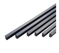 Qrity Paquet de 10 Poignées de Placard en Alliage D'aluminium Poignée D'armoire pour Meubles Poignées longues Poignées de Penderie Boutons, Centre du trou 256 mm, Noir
