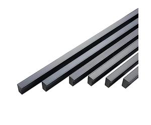 Qrity Paquet de 6 Poignée de Placard en Alliage D'aluminium Poignée D'armoire pour Meubles Poignées longues Poignées de Penderie Boutons, Centre du trou 320 mm, Noir