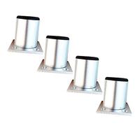 Qrity Pieds de Meubles en Alliage d'aluminium Pieds d'armoire Cuisine Canapé Table en Métal Hauteur 50mm