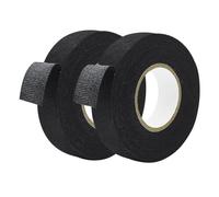 Qrity Ruban Adhésif Isolant électrique, Pour Réparation Voiture, Vélo, Bricolage, Gaine électricien, 32mm*15m, Noir Lot de 2 Rouleau, Convient Pour les Fils Nus Dans la Voiture
