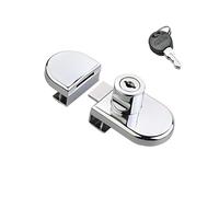 Qrity Verrou d'armoire en verre sans perçage, épaisseur de verre 5 à 8 mm, vitrine, centre commercial, porte de bijoux