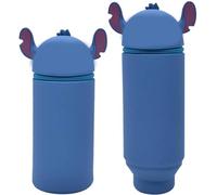 QRKPVHD Trousse Ecole 2 en 1 en Silicone Souple Kawaii, Porte-Plume, Fermeture Eclair en Silicone, Anime Pochette de Stylo, Crayons, Marqueurs, Étui pour Fournitures Scolaires de Grande capacité