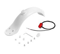QRMZJF Garde-Boue à vis à Quatre Trous for Scooter électrique, 4 vis, Accessoires applicables, vis de feu arrière, Capuchon en Caoutchouc Garde-Boue pour Trottinette électrique(White 1set)