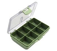 QRONCES Boîte de pêche avec 1 à 8 compartiments pour petits hameçons transparents en polypropylène étanche - Accessoires de pêche