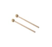 QRONCES Lot de 2 baguettes de batterie légères avec poignée en bois éthérée à tête ronde Marteau de batterie Petite baguette musicale