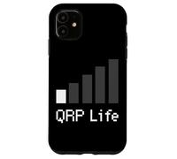QRP Life Minimalist Low Power Ham Radio Signal Art Coque pour iPhone 11