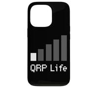 QRP Life Minimalist Low Power Ham Radio Signal Art Coque pour iPhone 13 Pro