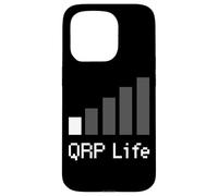 QRP Life Minimalist Low Power Ham Radio Signal Art Coque pour iPhone 15 Pro