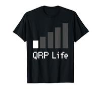 QRP Life Minimalist Low Power Ham Radio Signal Art T-Shirt