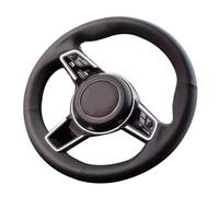 QRPTMBNF Housse de Volant en Cuir Compatible avec Porsche Cayenne S, Macan | Leather Compatible avec Porsche Cayenne Base, E-Hybrid S, 918 Spyder, 718 Boxster, Cayman, 911(Orange)
