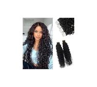 QRSTUVXZY Extensions de cheveux brésiliens bouclés et ondulés, adhésifs Remy, trame cutanée, sans couture, invisibles, en PU, for femmes noires Hair Extensions(40 pcs-100g,24 IncH)