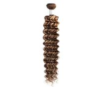 QRSTUVXZY L'armure de cheveux humains P4/27 empaquette la densité 180 de perruques de vague profonde de 14-30 pouces for des femmes Hair Extensions(22 inch)