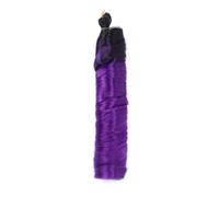 QRSTUVXZY Lot de 6 perruques tressées bou s françaises, 24 pouces, Extensions de tresses au Crochet, amples et rebondissantes, for femmes Hair Extensions(OT1B/PURPLE#)